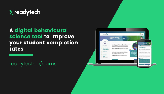 ReadyTech to Support Student Completion Rates With New Digital Behavioural Science Tool image